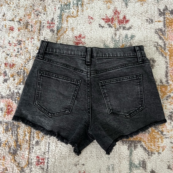 Black Denim Shorts - Picture 5 of 6